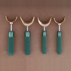 Leather Wranglers SK-3 swivel knives in Green, 3/8 and 1/2 inch barrels, flat and saddle yokes