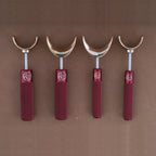 Leather Wranglers SK-3 swivel knives in Red, 3/8 and 1/2 inch barrels, flat and saddle yokes