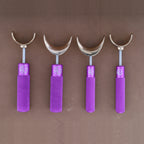 Leather Wranglers SK-3 swivel knives in Ultra Violet, 3/8 and 1/2 inch barrels, flat and saddle yokes