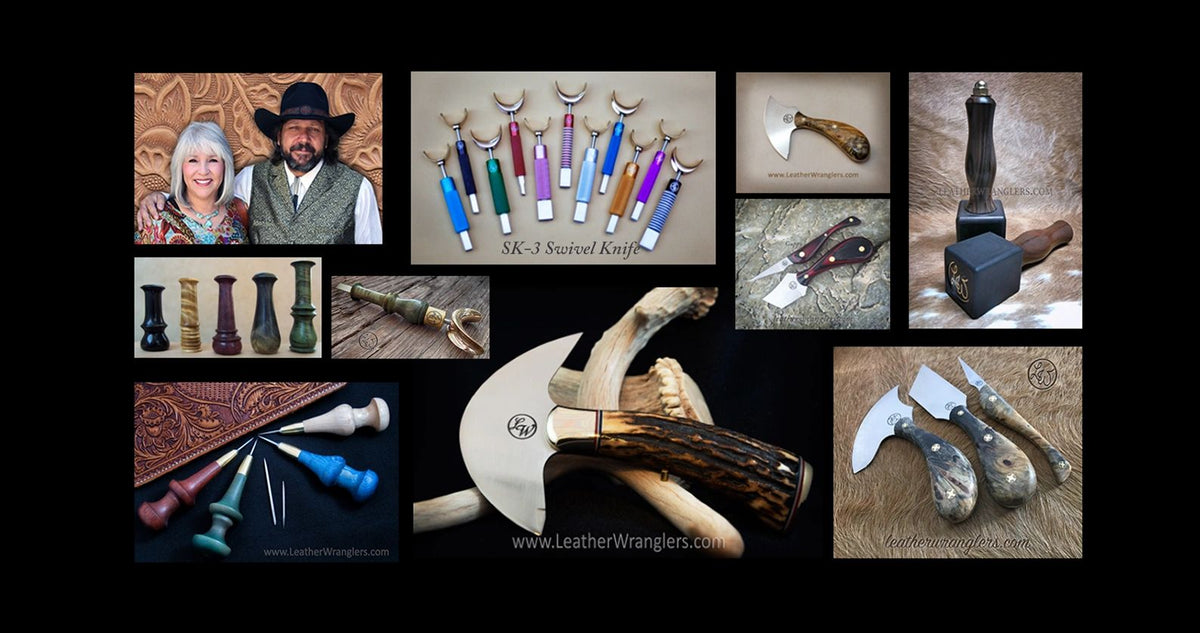 Leather Wranglers knives and tools